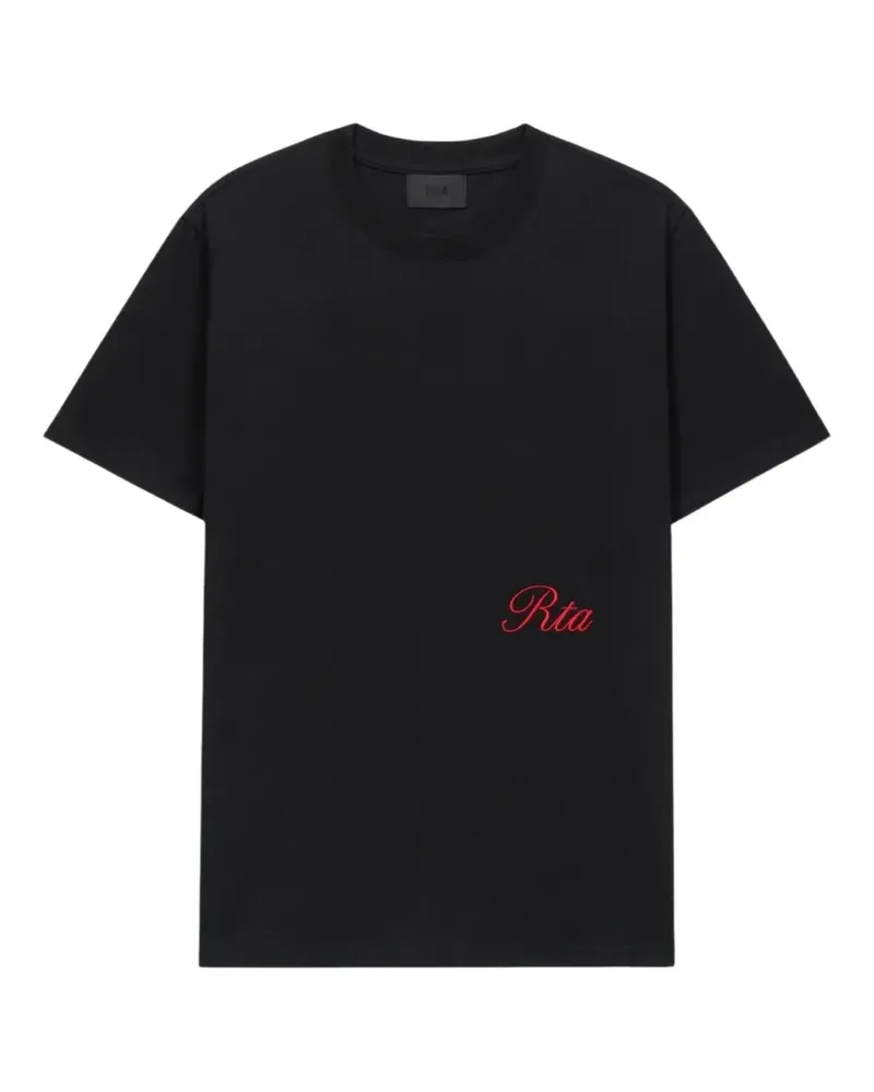 RTA Kurzärmeliges Liam T-Shirt - Schwarz Schwarz