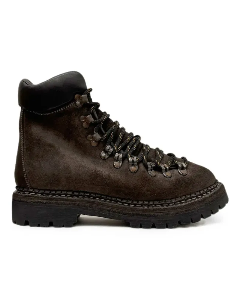 GUIDI Groppone leather hiking boots - Braun Braun