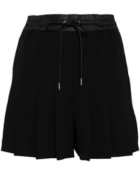 Sacai Shorts mit gehäkeltem Einsatz Blau