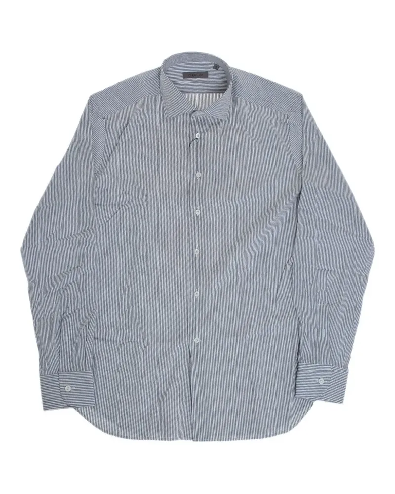 Corneliani striped French-collar shirt - Grau Grau