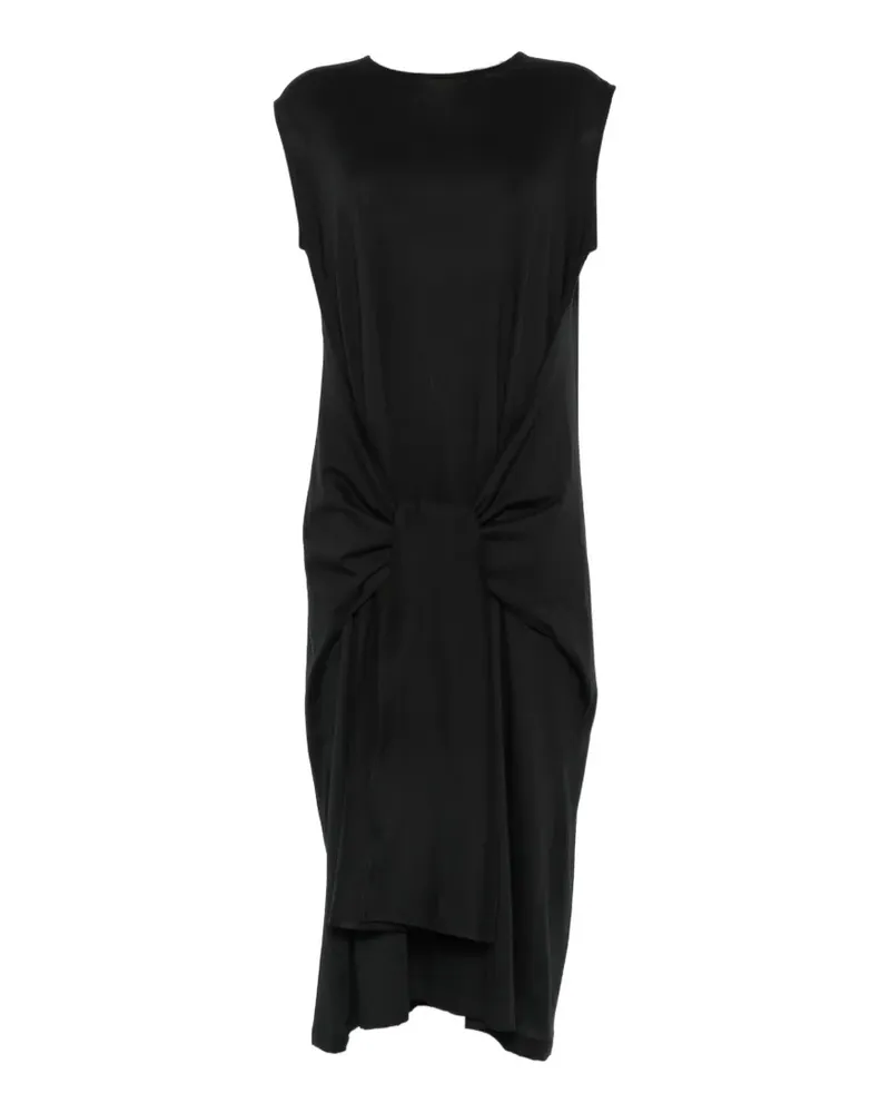 Totême knotted sleeveless midi dress - Schwarz Schwarz