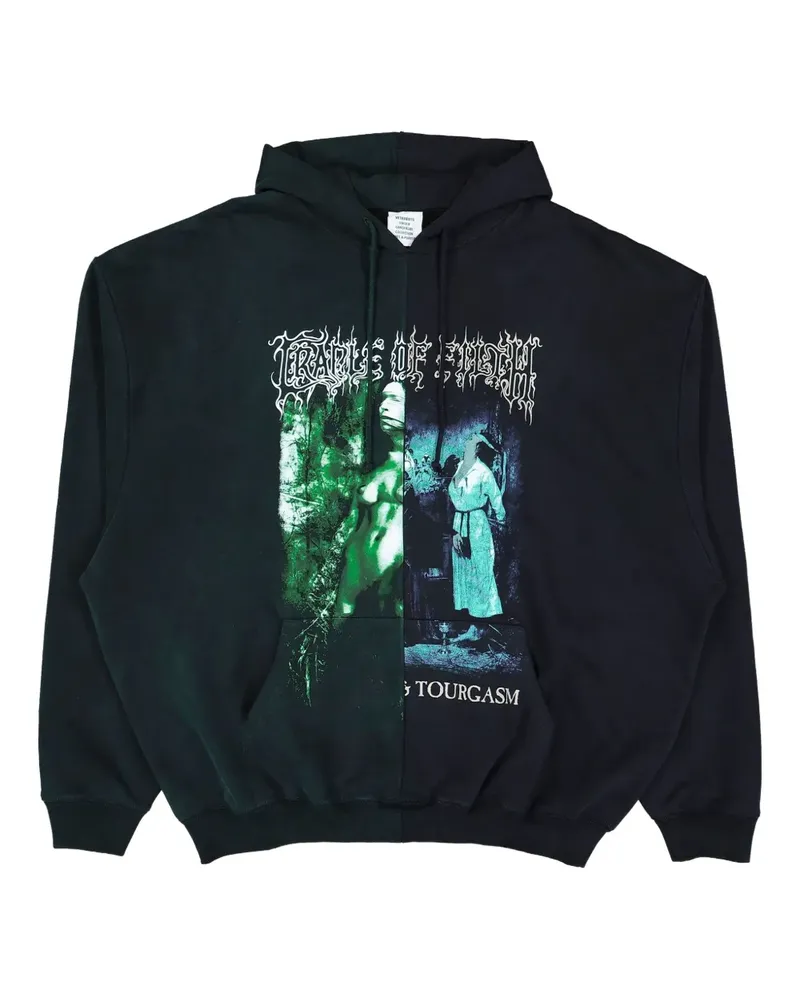 VETEMENTS Hoodie mit grafischem Print - Grün Grün