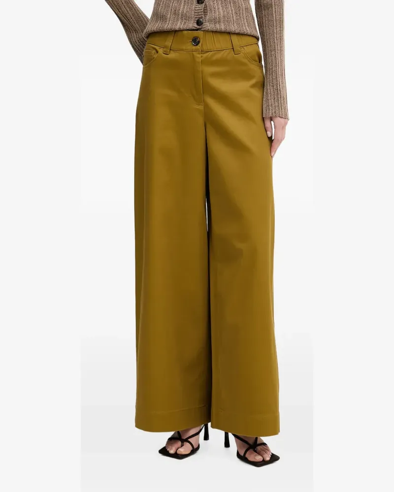 Sisley wide-leg elasticated trousers - Braun Braun