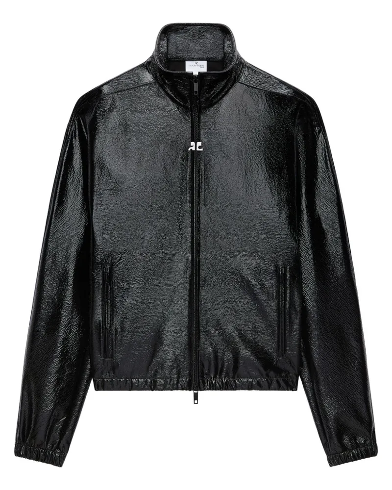 Courrèges Vinyl-Jacke - Schwarz Schwarz