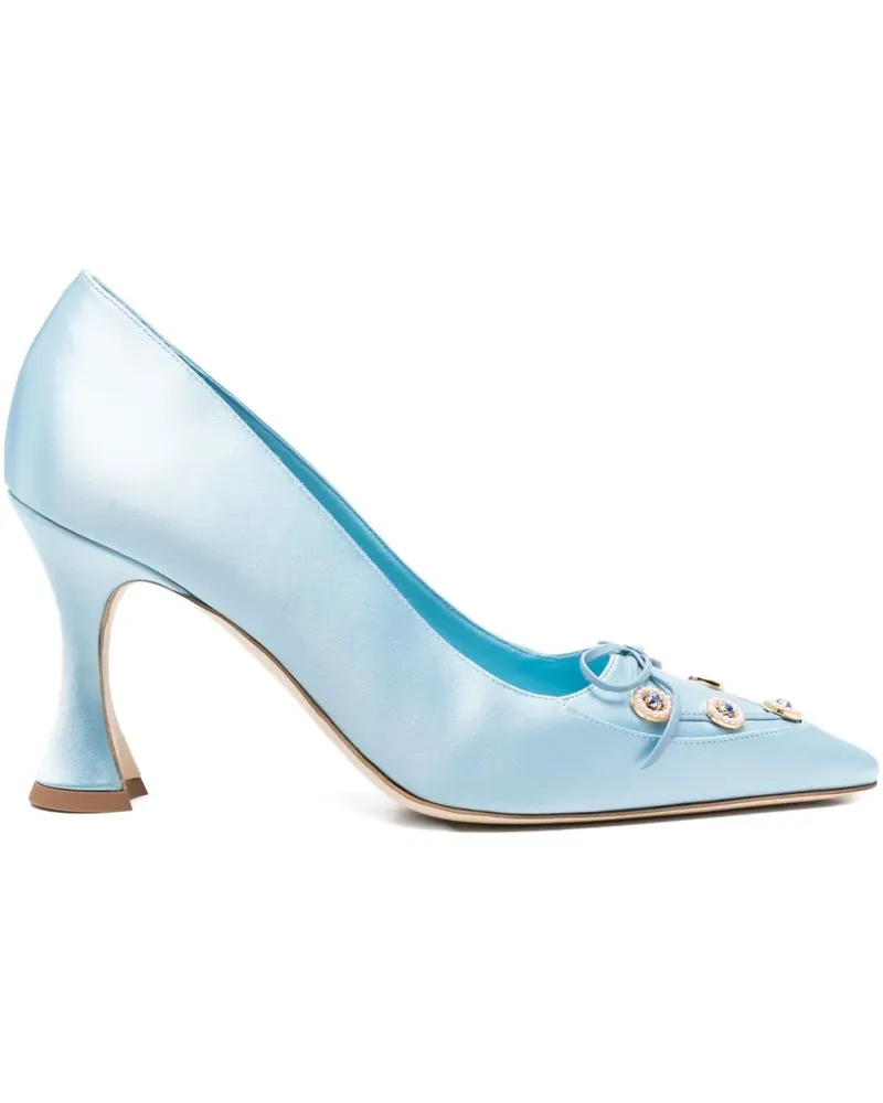 Manolo Blahnik Polypemahi Pumps 90mm - Blau Blau