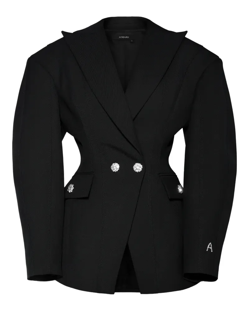 ANOUKI double-breasted blazer - Schwarz Schwarz