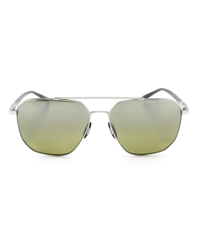 Porsche Design Getönte Pilotenbrille - Silber Silber