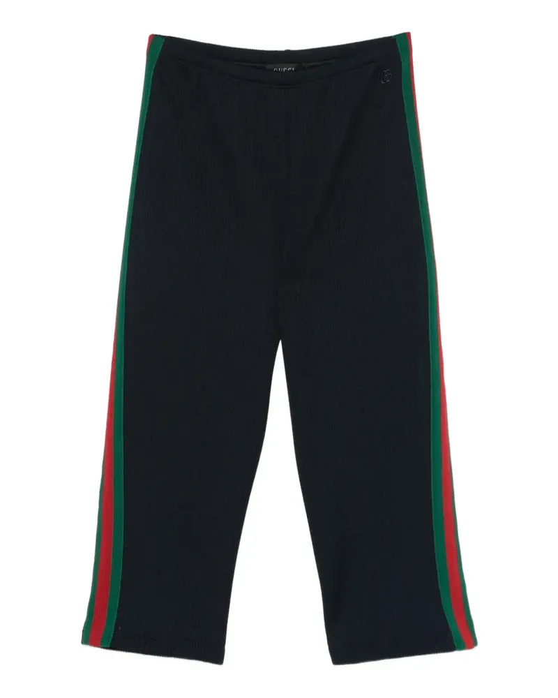 Gucci Cropped-Hose mit Webstreifen - Blau Blau