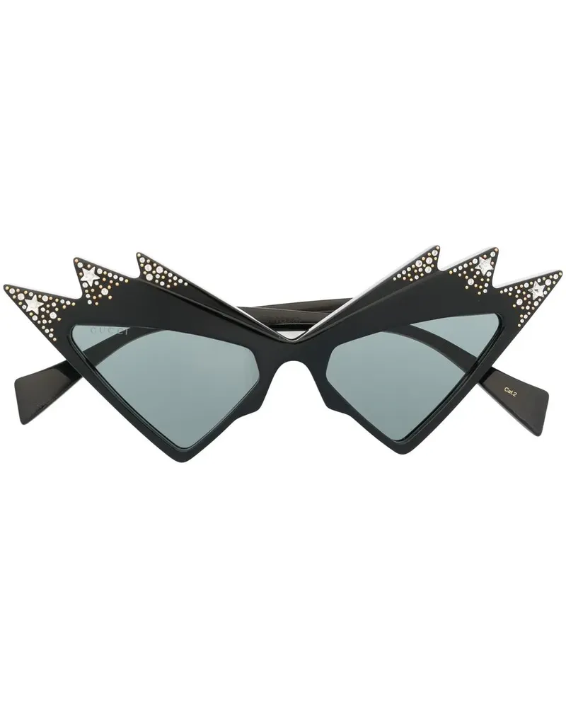 Gucci Cat-Eye-Sonnenbrille - Schwarz Schwarz