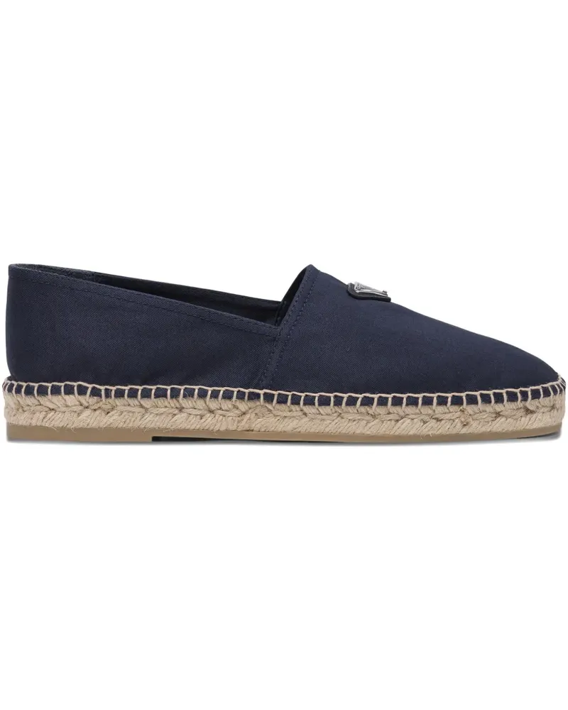 Prada Espadrilles mit Triangel-Logo - Blau Blau