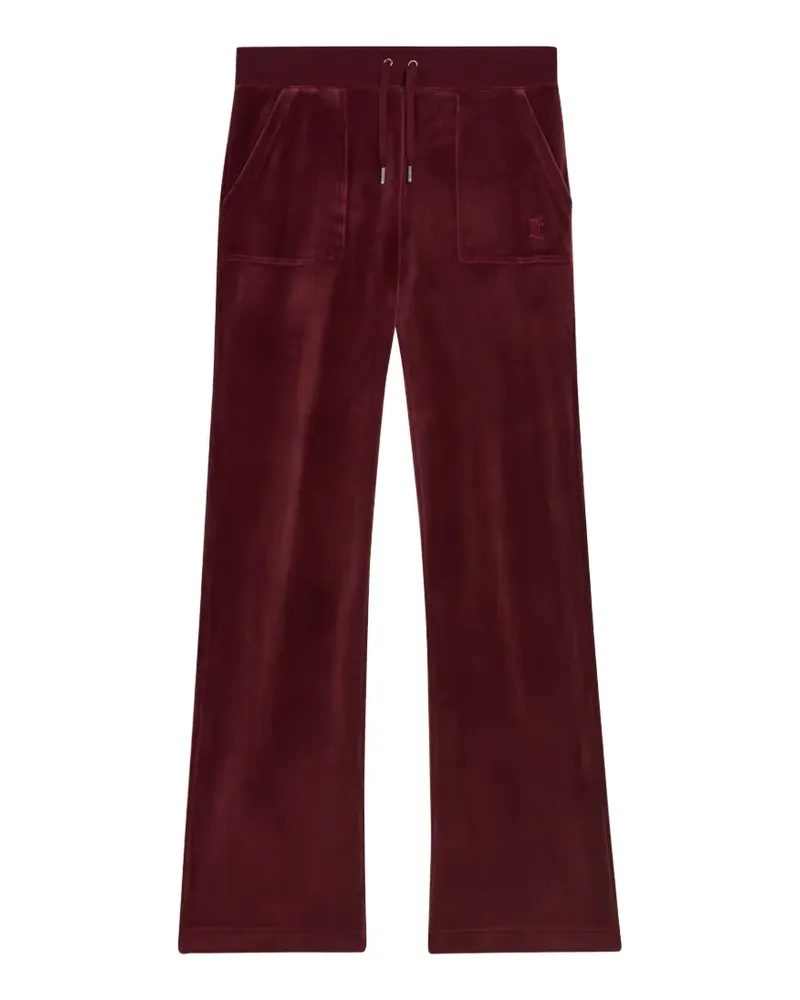 Juicy Couture Del Ray Hose aus Velours - Rot Rot