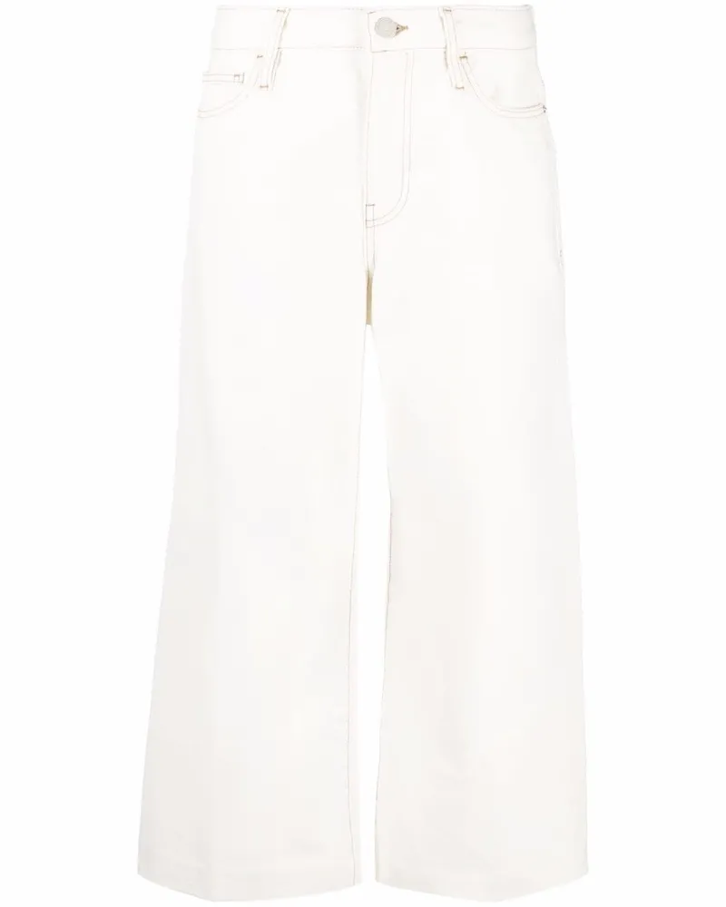 Frame Denim Weite Le Italian Cropped-Jeans - Weiß Weiß