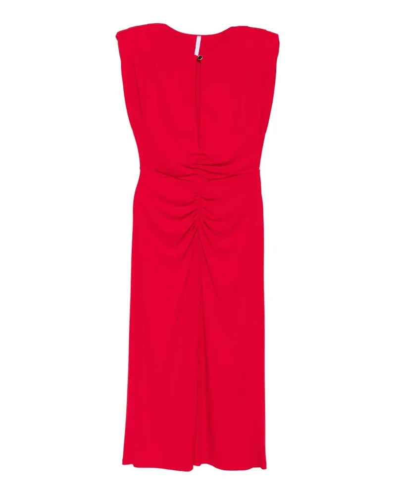 IMPERIAL Gerafftes Midikleid - Rot Rot