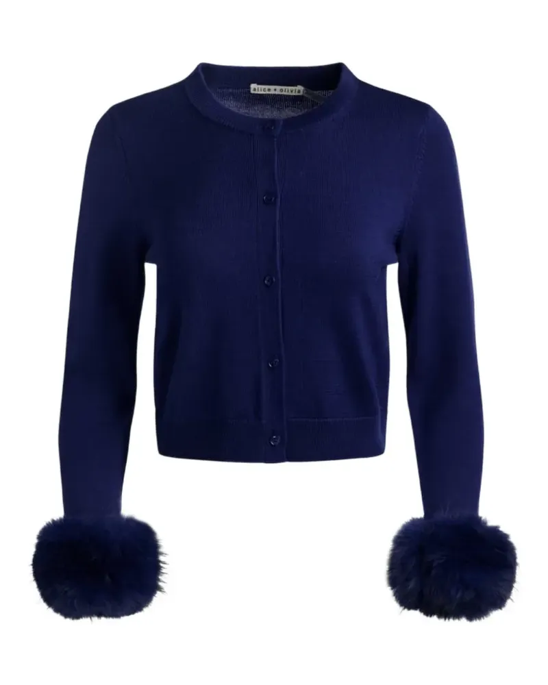 Alice + Olivia Dollie cardigan - Blau Blau