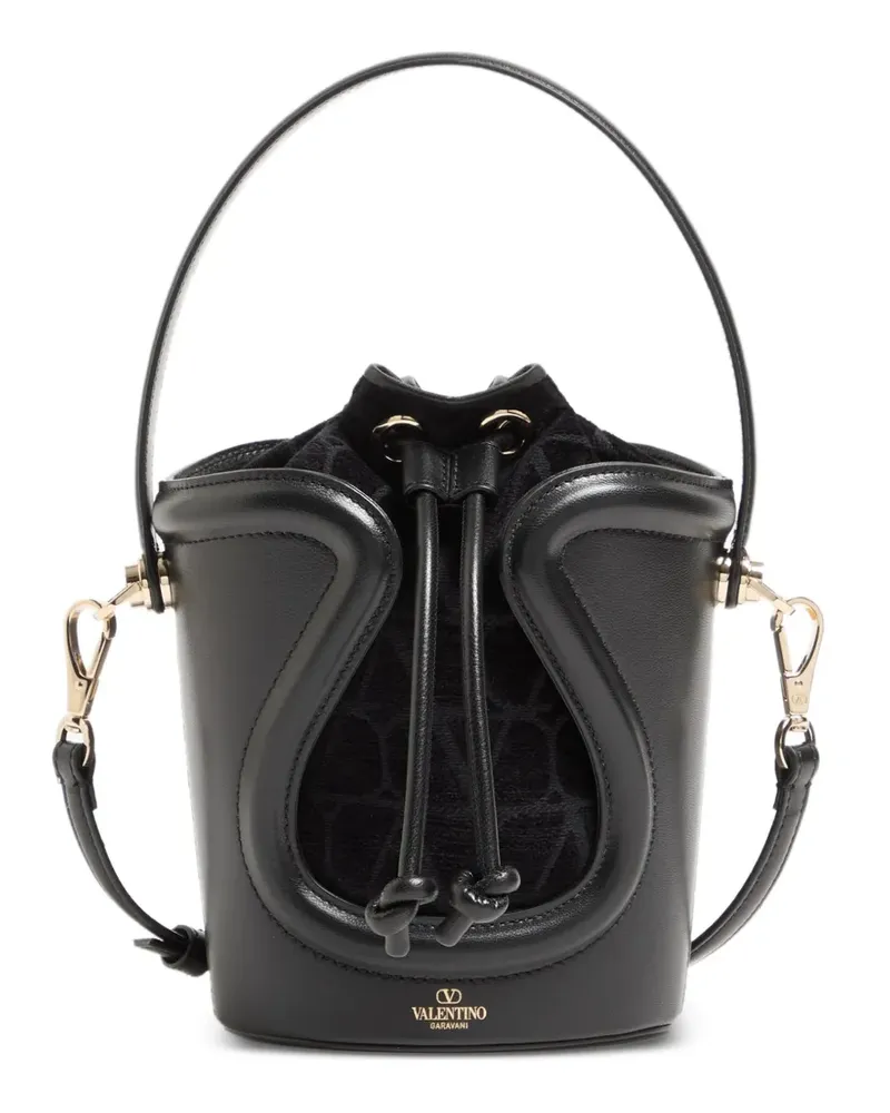 Valentino Garavani Le Cinquième Toile Iconographe Beuteltasche - Schwarz Schwarz