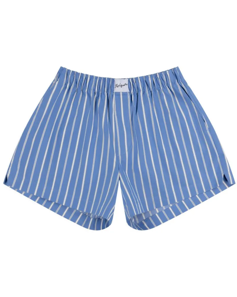 Axel Arigato Gestreifte Shorts - Blau Blau