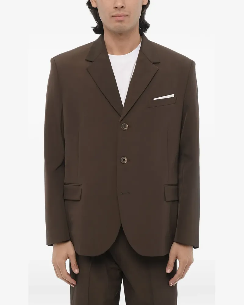 Neil Barrett notch-lapel single-breasted blazer - Braun Braun
