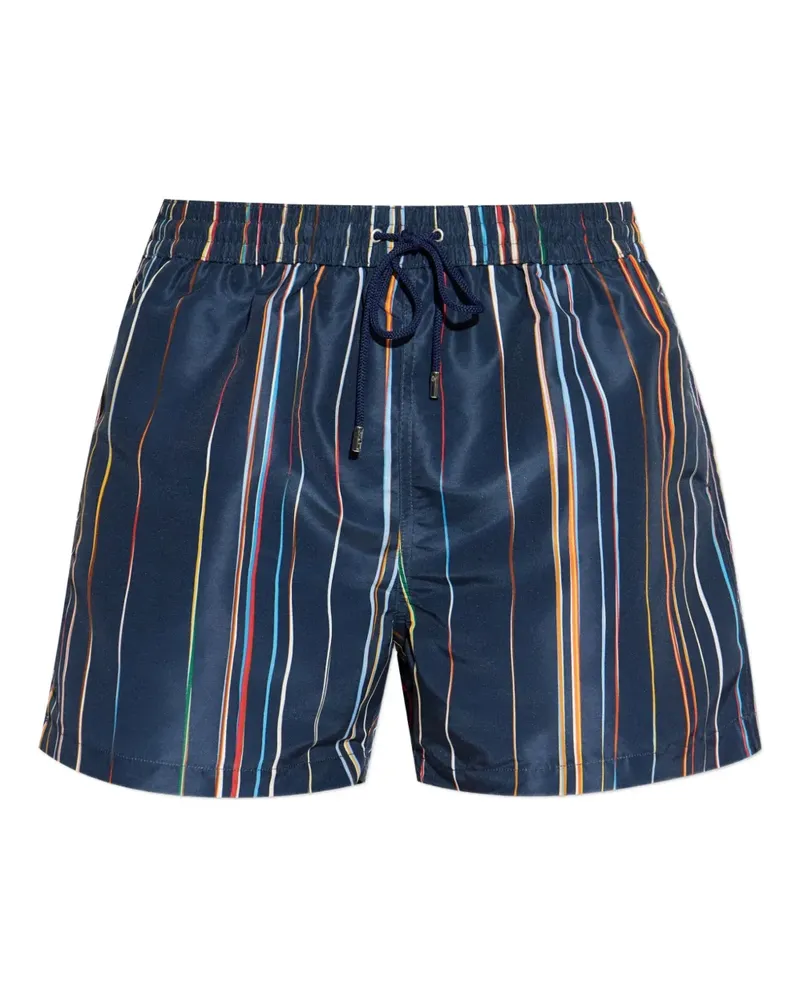 Paul Smith Gestreifte Badeshorts - Blau Blau