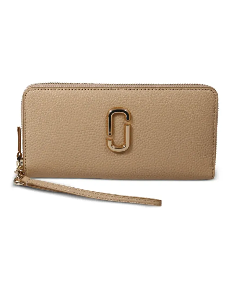 Marc Jacobs Portemonnaie mit Logo-Schild - Nude Nude