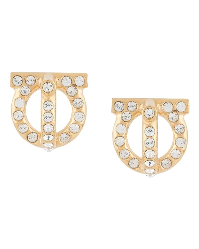 Ferragamo Ohrringe mit Gancini-Detail - Gold Gold