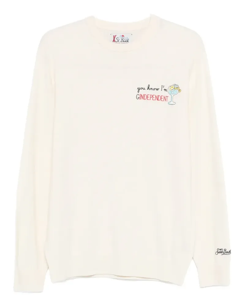 MC2 Saint Barth embroidered crew-neck sweater - Weiß Weiß