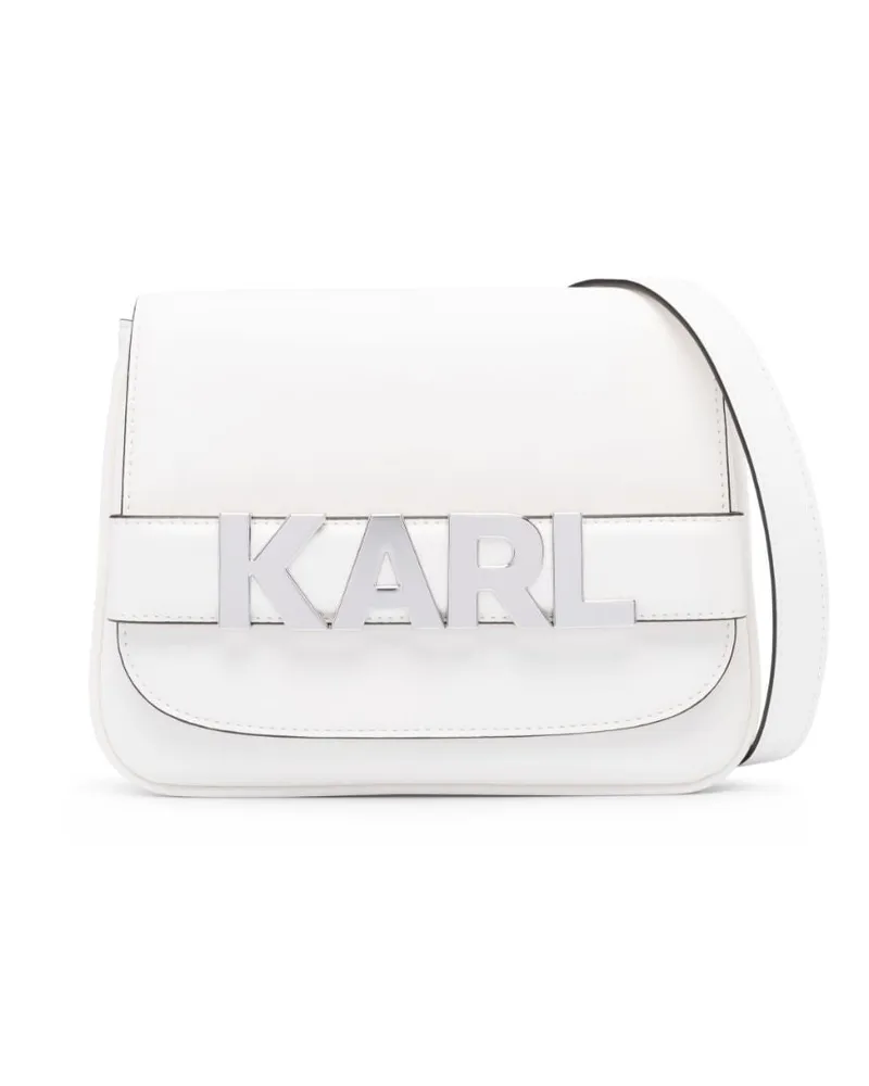 Karl Lagerfeld K/Letters Schultertasche - Weiß Weiß