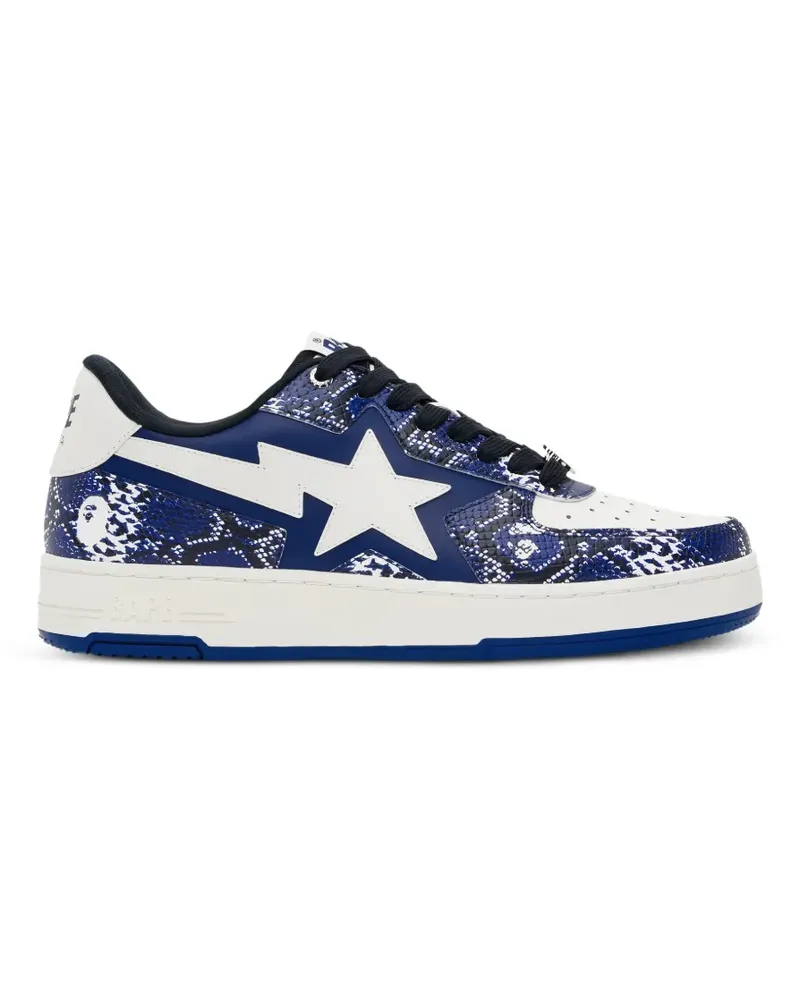 BAPE Tape Sta Sneakers mit Schlangenleder-Effekt - Blau Blau