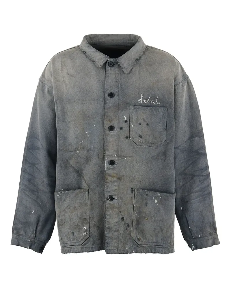 SAINT MXXXXXX Hemd im Distressed-Look - Grau Grau