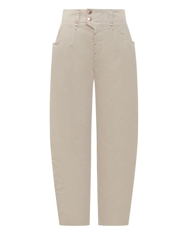Isabel Marant Oumaya Hose mit hohem Bund - Nude Nude