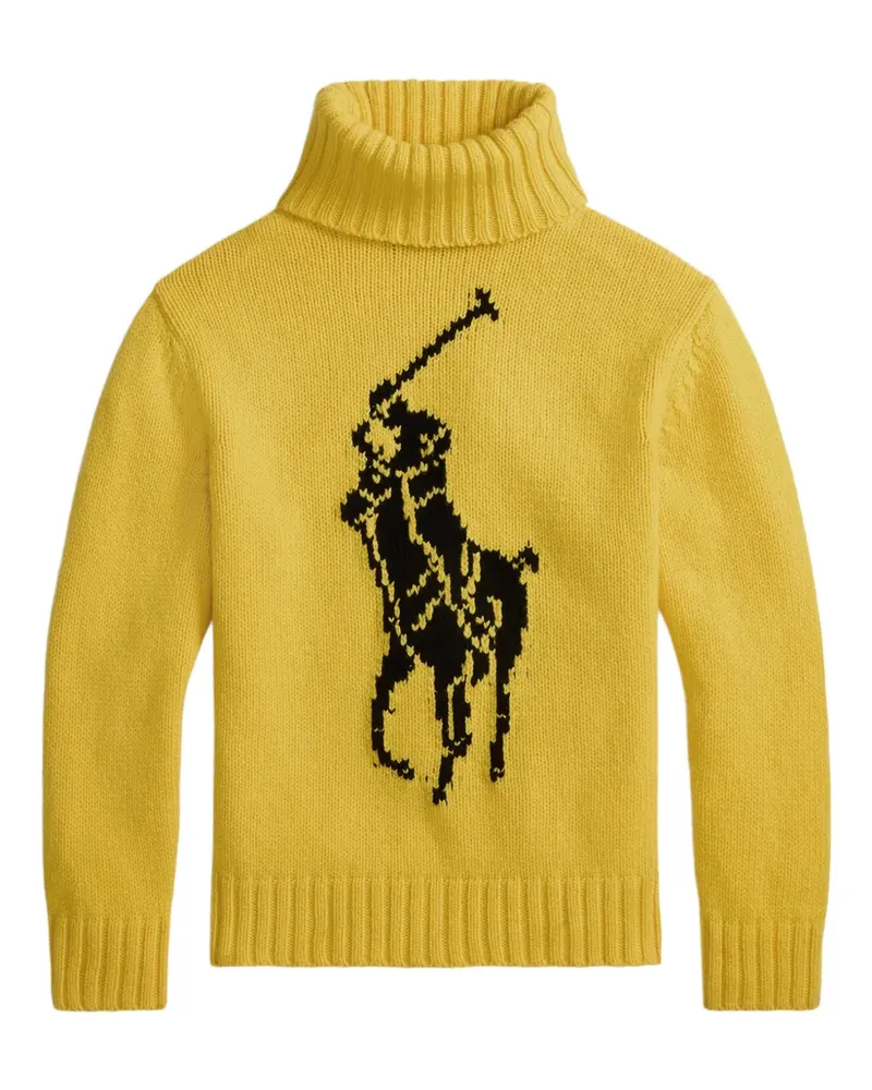 Ralph Lauren Pullover mit Polo Player-Intarsie - Gelb Gelb
