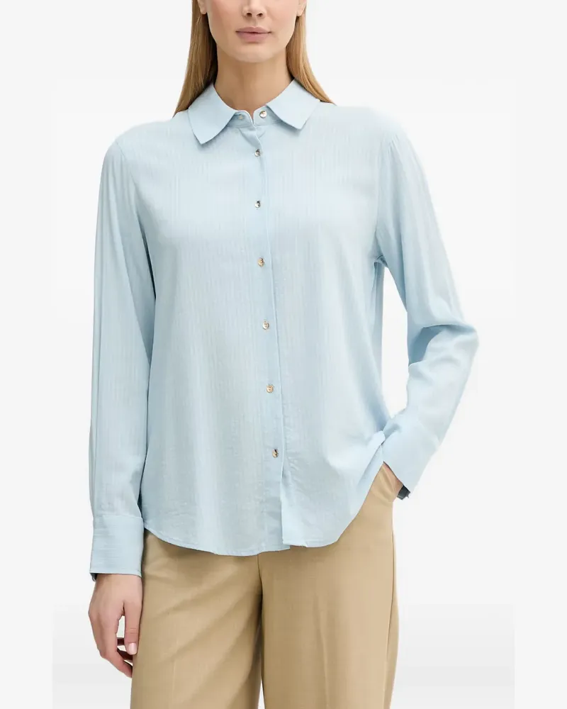 Benetton vertical-stripe shirt - Blau Blau