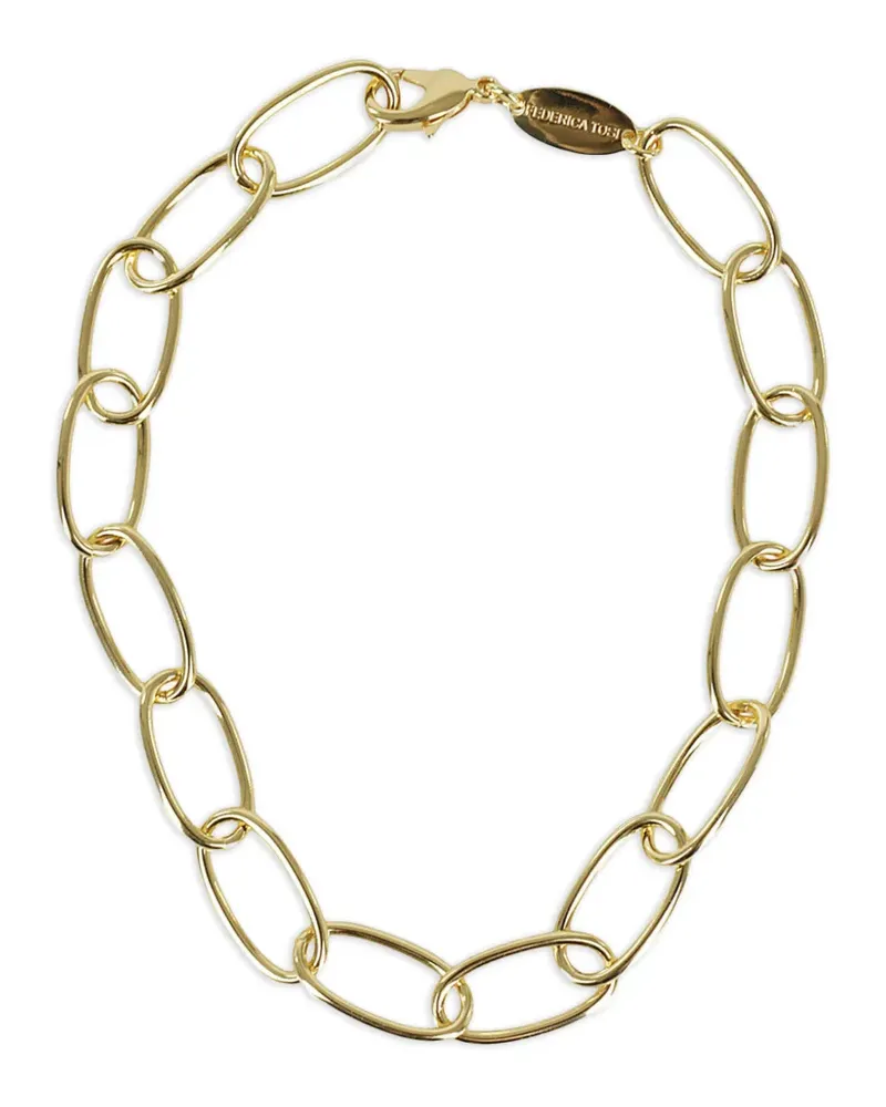 Federica Tosi Bolt chain necklace - Gold Gold