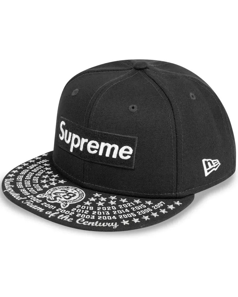 New Era x Supreme Undisputed Baseballkappe - Schwarz Schwarz