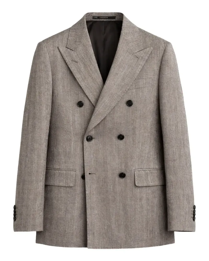 Tagliatore herringbone blazer - Nude Nude