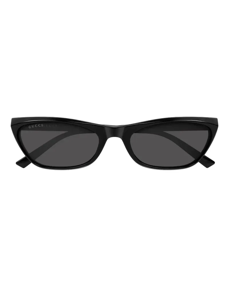 Gucci Cat-Eye-Sonnenbrille mit GG - Schwarz Schwarz