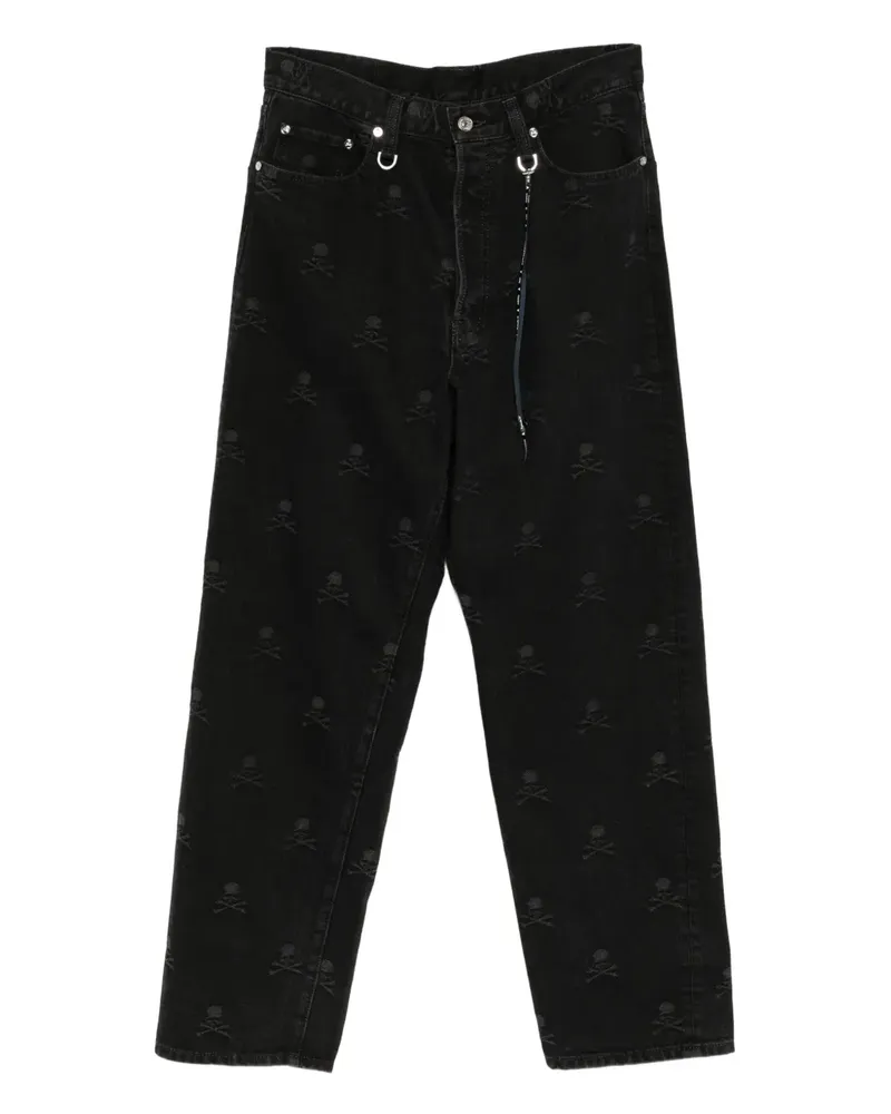 Mastermind Japan Jeans mit Monogramm - Schwarz Schwarz