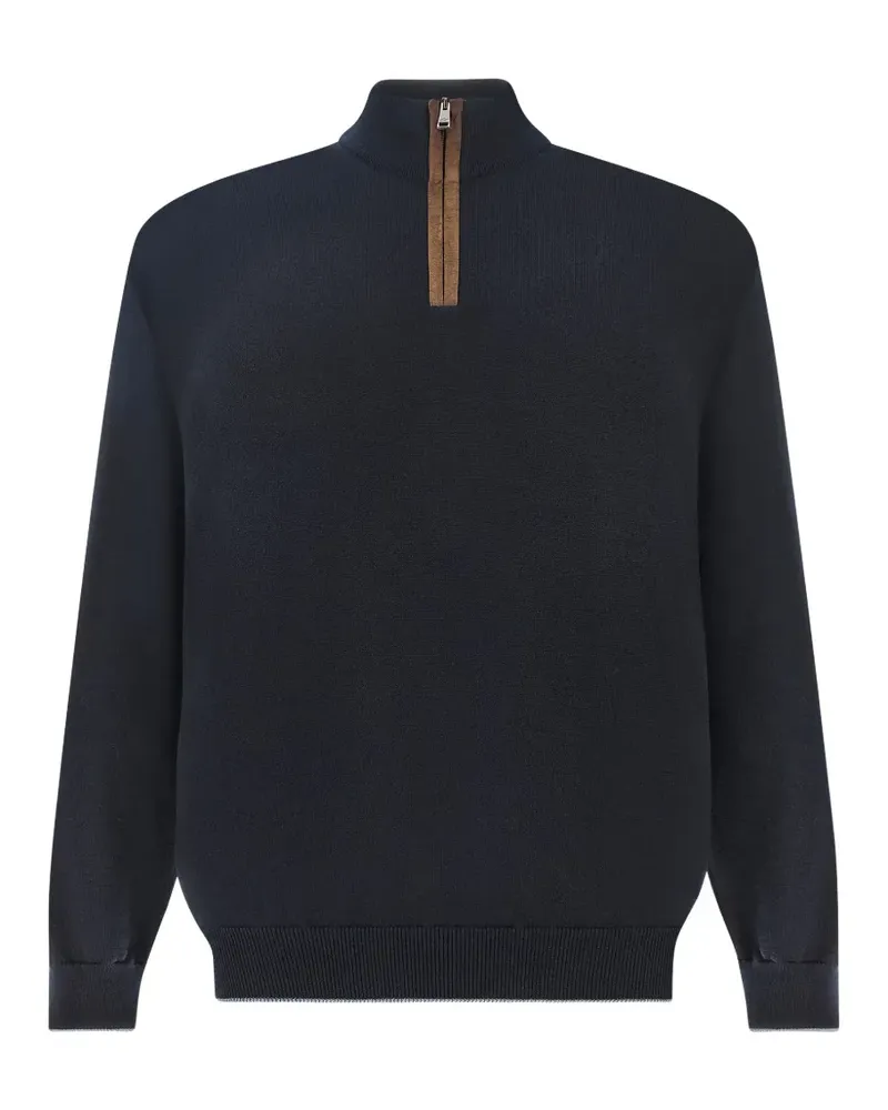 Paul & Shark Pullover mit Reißverschluss - Blau Blau