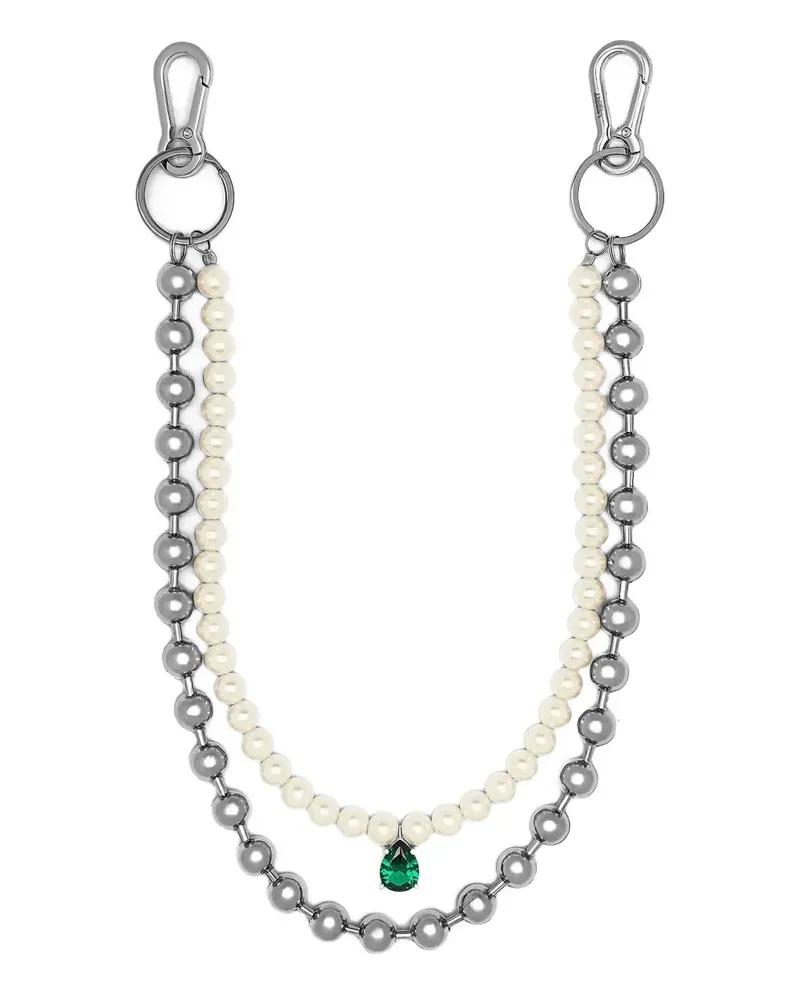 VEERT Brillenkette mit Perlen - Silber Silber