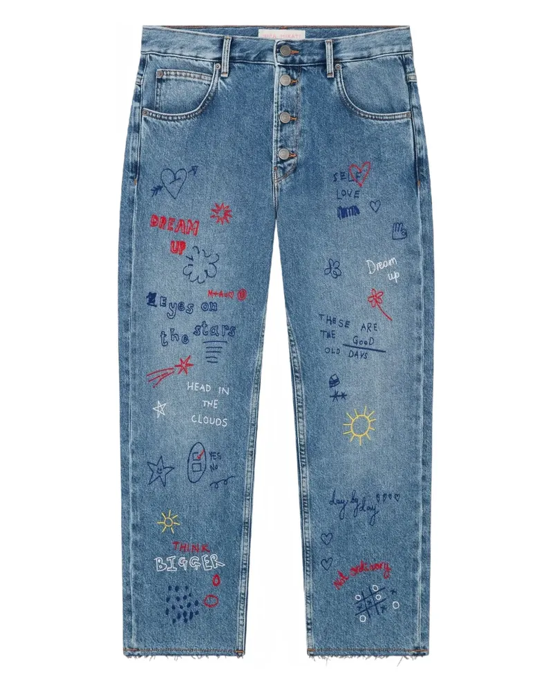 Mira Mikati Jeans mit geradem Bein - Blau Blau
