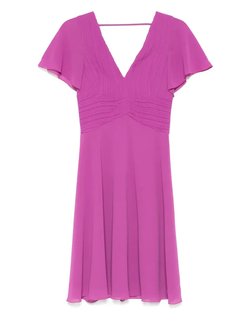 Patrizia Pepe Plissiertes Minikleid - Violett Violett