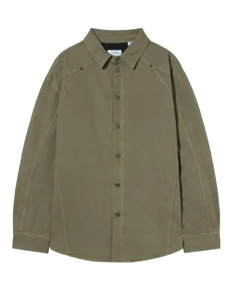 OFF-WHITE Racing staff sport overshirt - Grün Grün