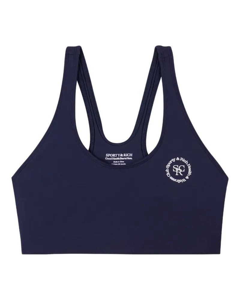 SPORTY & RICH Sport-BH mit Racerback - Blau Blau