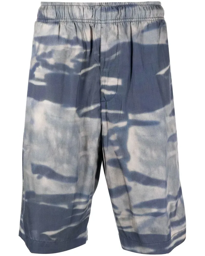 Diesel Shorts mit abstraktem Print - Blau Blau