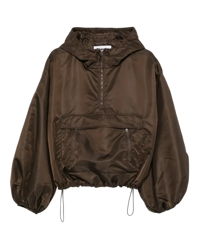 Cecilie Bahnsen Kapuzenjacke mit Ballonärmeln - Braun Braun