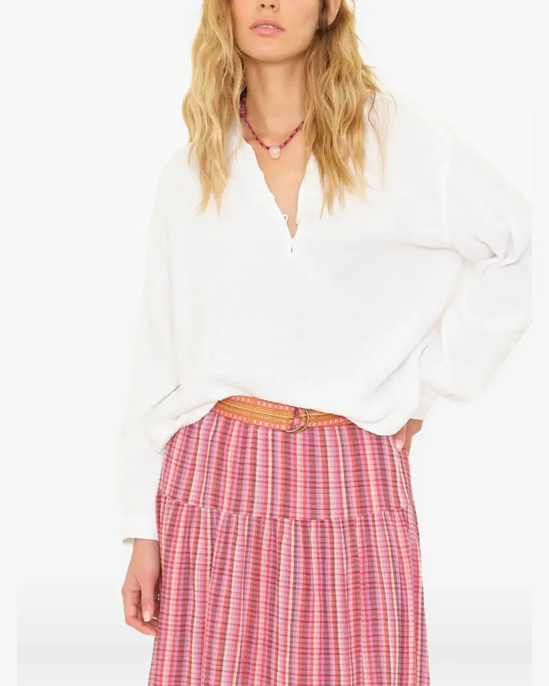 Xírena Geknöpftes Cara Hemd - Weiß Weiß