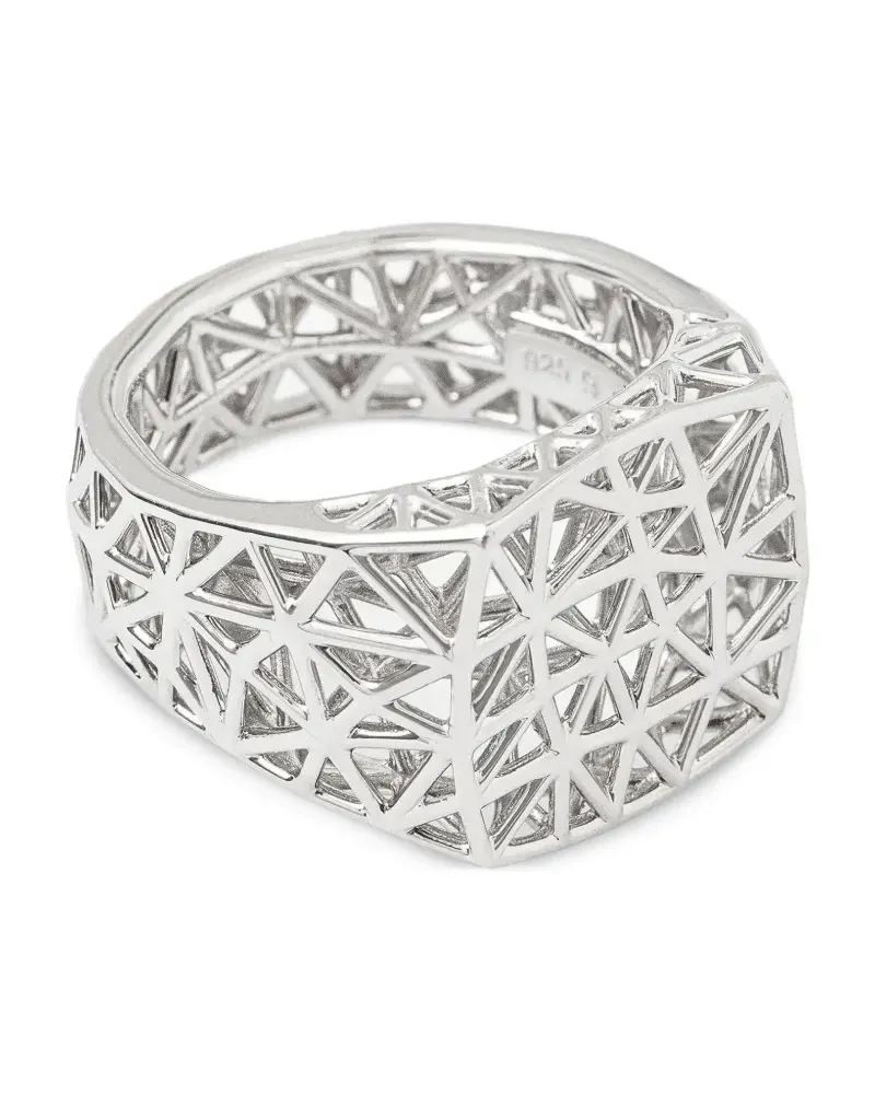 Tom Wood Mesh-Ring - Silber Silber