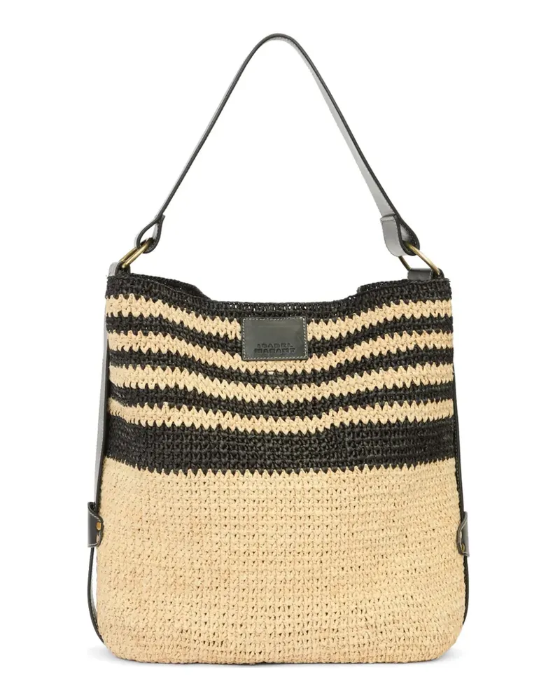 Isabel Marant Bayia raffia shoulder bag - Nude Nude