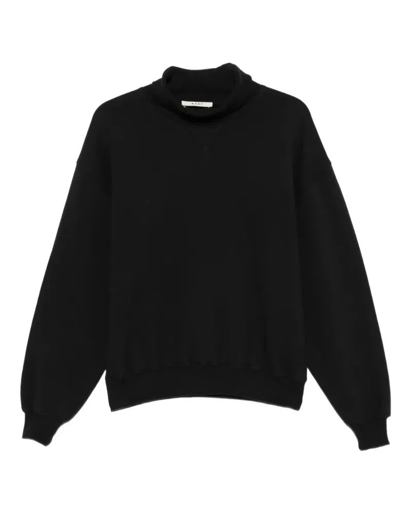 6397 Sweatshirt mit Stehkragen - Schwarz Schwarz