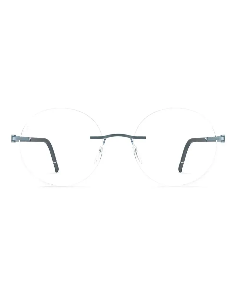 Silhouette Momentum rimless round-frame glasses - Blau Blau