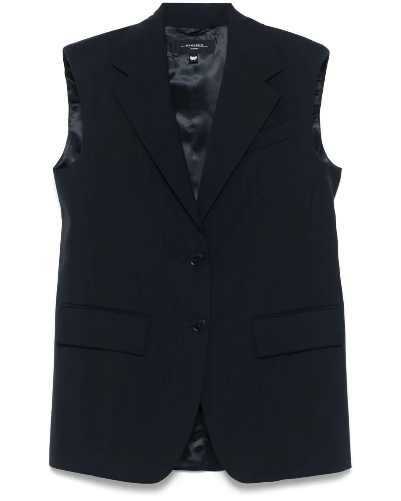 Max Mara Donna Weste - Blau Blau